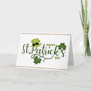 Carte Joyeux salut de la Saint Patrick