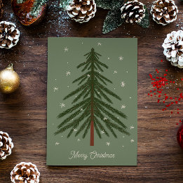 Carte Joyeux sapin de Noël