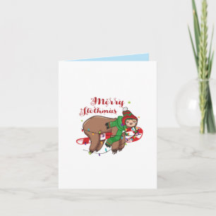 Carte Joyeux Slothmas