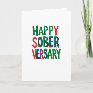 Carte Joyeux Soberversaire, 5x7", enveloppe inclus