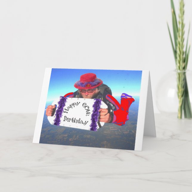 Carte Joyeux soixantième anniversaire (Devant)