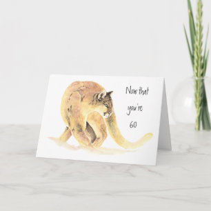 Carte Joyeux soixantième anniversaire, amusement sur le