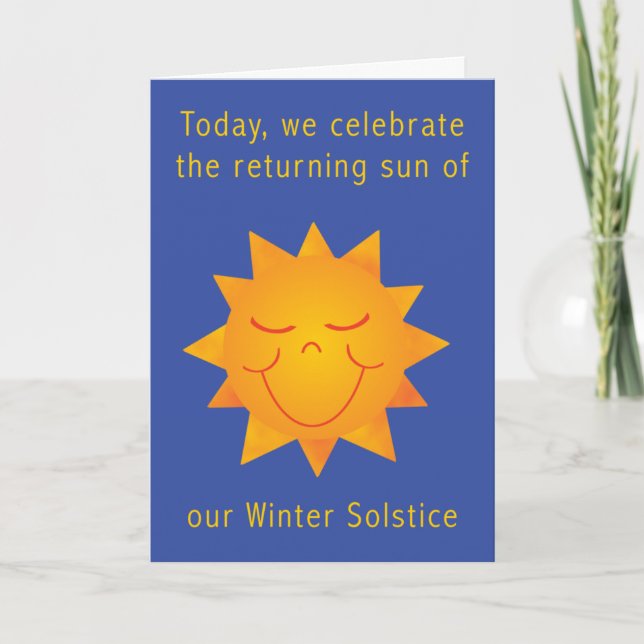 Carte Joyeux Solstice 2 (Devant)