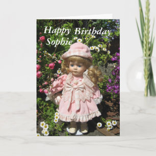 Carte Joyeux Sophie d'anniversaire