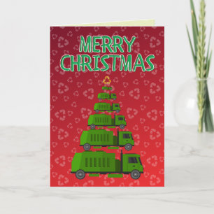 Carte Joyeux souvenir de Noël / Refuse / Recyclage Colle