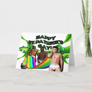 Carte Joyeux St Patrick's Gay !