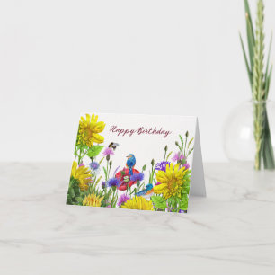Carte Joyeux Sunflowers d'anniversaire, Nature Fleur sau