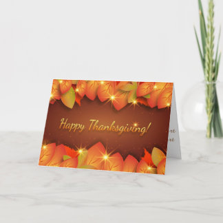 Carte Joyeux Thanksgiving - Je suis reconnaissant