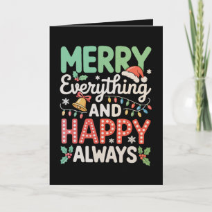 Carte Joyeux Tout Et Bonheur Toujours Noël Xmas
