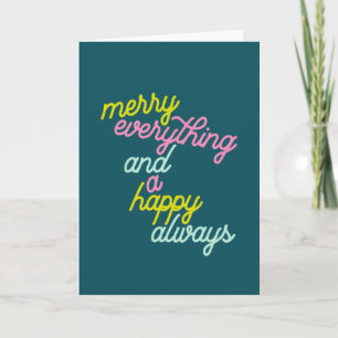 Carte Joyeux Tout Joyeux Joyeux Joyeux Jour De Fêtes Tur