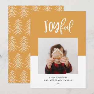 Carte Joyeux un script photo texte vacances modernes