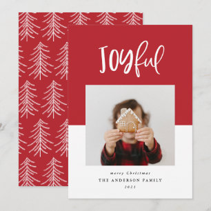 Carte Joyeux un script photo texte vacances modernes