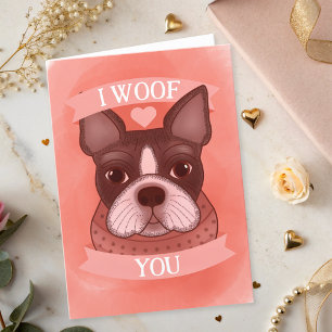 Carte Joyeux Valentin du chien