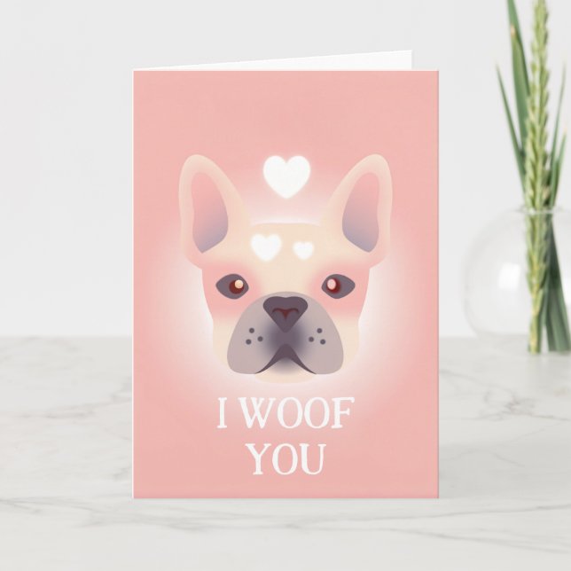 Carte Joyeux Valentin du chien (Devant)