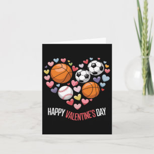 Carte Joyeux Valentines Jour de baseball de baseball de 