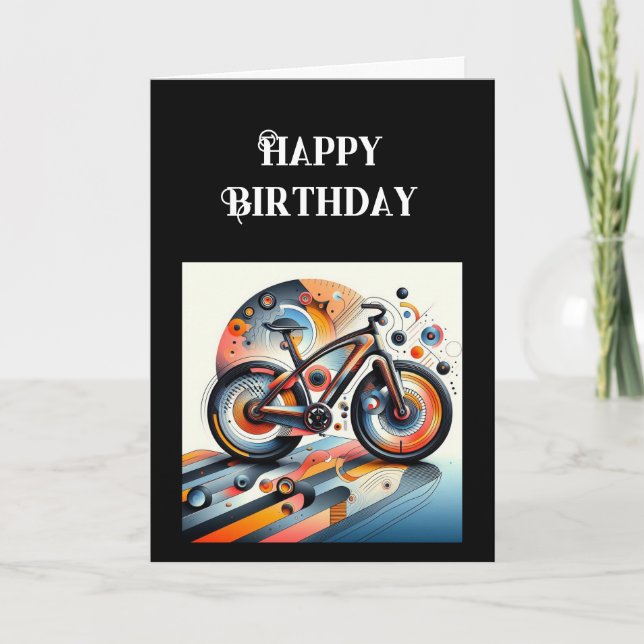 Carte Joyeux vélo d'anniversaire Inspirational (Devant)