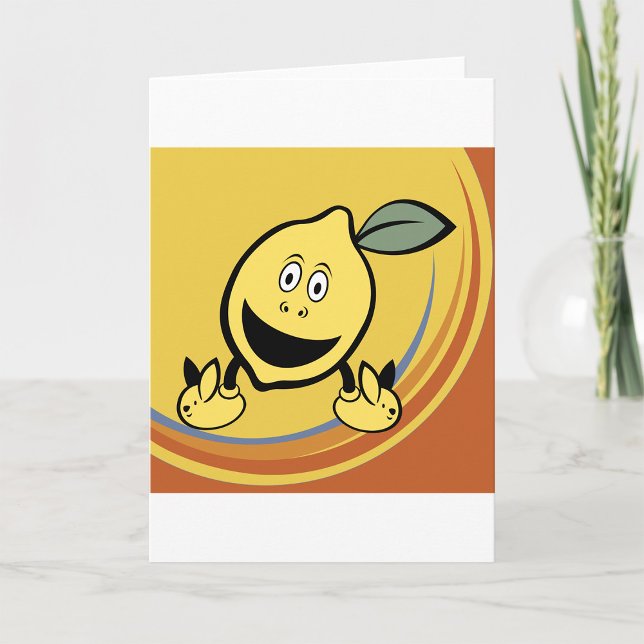 Carte Joyeux visage de citron (Créateur téléchargé)