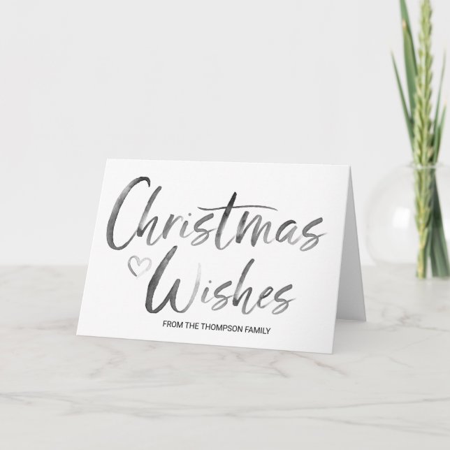 Carte Joyeux voeux de Noël Cadeau pour amis Famille (Devant)