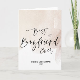 Carte Joyeux voeux de Noël pour le meilleur petit ami No