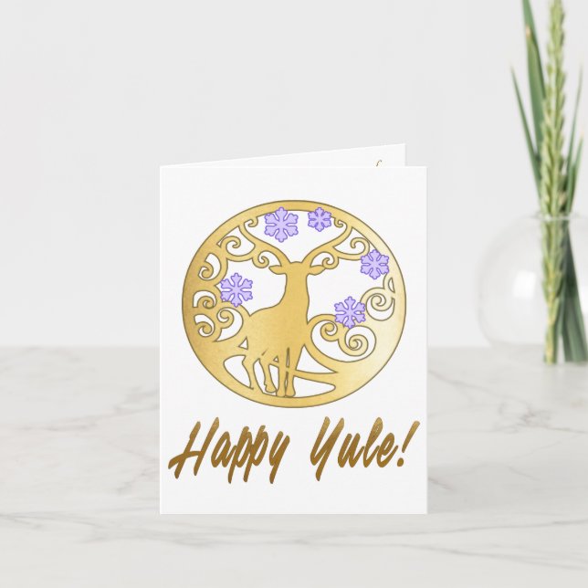 Carte Joyeux vœux de Yule  (Devant)