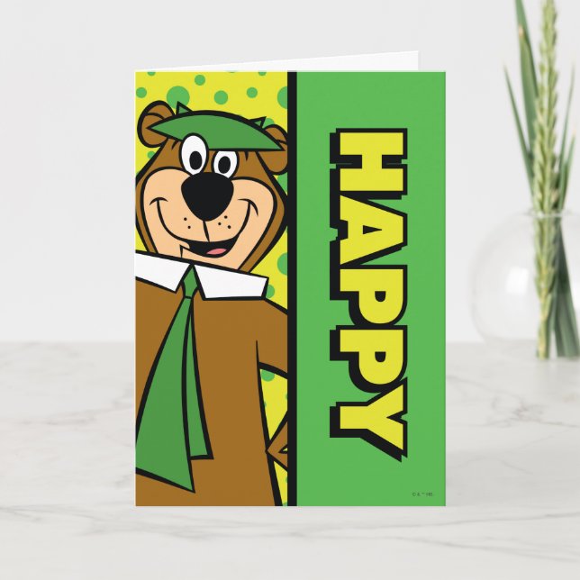 Carte Joyeux Yogi Bear (Devant)
