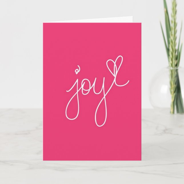 CARTE "JOYEZ" À VOUS POUR "VOTRE ANNIVERSAIRE" (Devant)