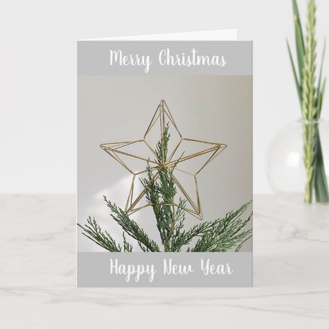 CARTE "JOYEZ NOËL ET UNE NOUVELLE ANNÉE TRÈS HEUREUSE" (Devant)