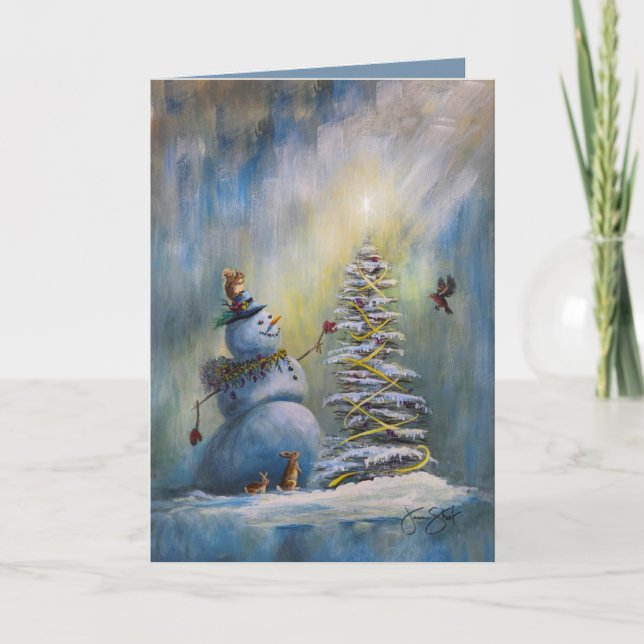 Carte Joyfoy Light - Snowman Christmas (Devant)