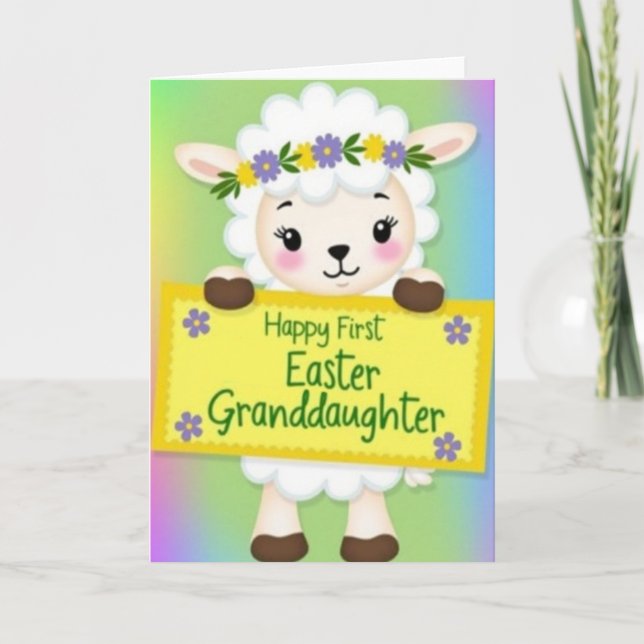 Carte Joyful Lamb Milestone Card (Devant)
