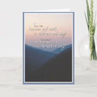 Joyful Mountains Religious Congratulations