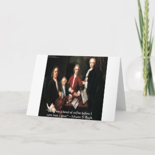 Carte JS Bach Graphic & Funny Coffee Quota Toxiques & Ca