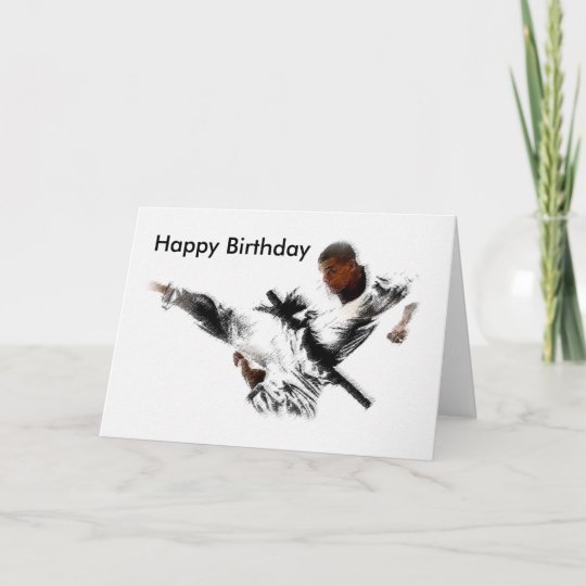 Carte Judo Joyeux Anniversaire Zazzle Ca