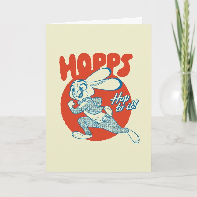 Carte Judy Hopps - Hop to it! (Devant)
