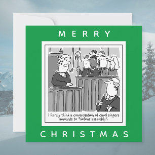 Carte Juge de la Cour défend les chanteurs de Noël