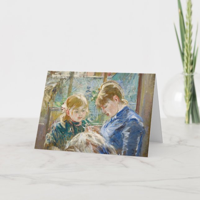 Carte Julie avec sa nounou | Berthe Morisot (Devant)