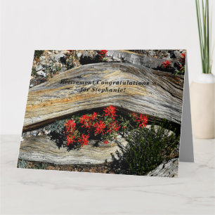 Carte JUMBO Nom personnalisé Retraite Félicitations