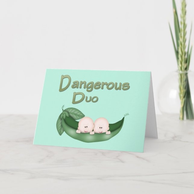 Carte Jumeaux amusants (Devant)
