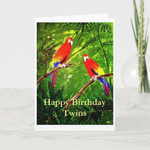 Carte Jumeaux de joyeux anniversaire