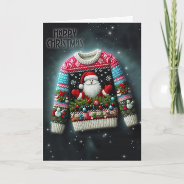Carte Jumper de Noël (Devant)