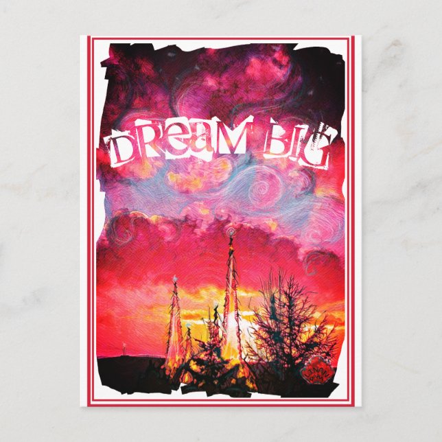 Carte Junction No 52 Dream Big Imaginaire Sunset T (Devant)