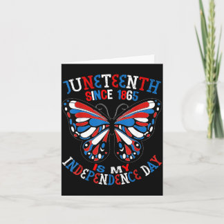 Carte Juneteenth est le papillon de jour de l'indépendan