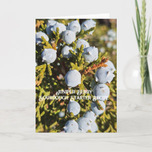 Carte Juniper Berry Sourdough Starter Recette Card
