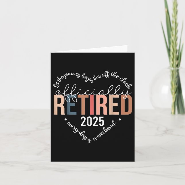 Carte Jupe Coeur Officiellement Retraitée 2025 Pour Femm (Devant)