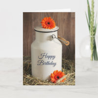 Jus de lait blanc rustique avec fleurs Anniversair