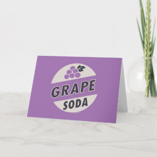 Carte JUSQU' Soda de raisin