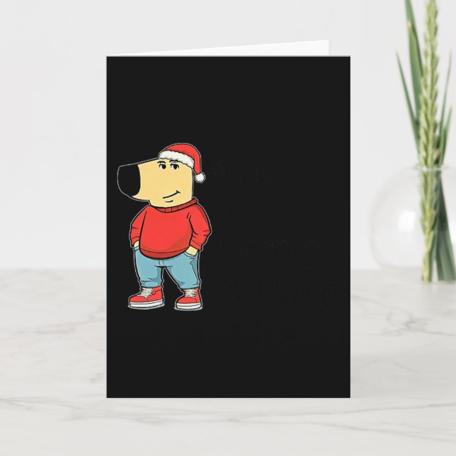 Carte Just A Low-key Chill Dog Guy, My New Character Mem (Devant)