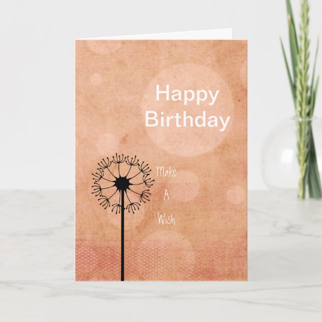 Carte Juste couleur pêche (Devant)