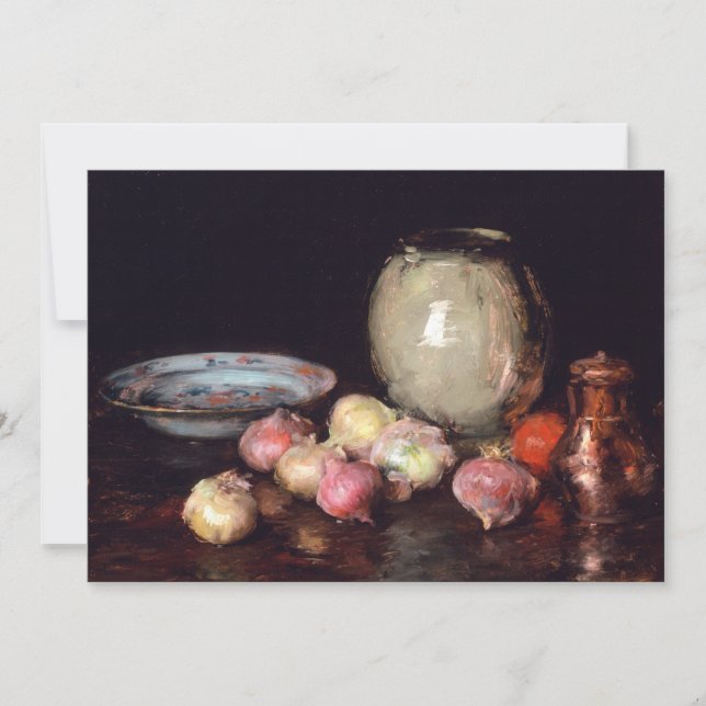 Carte Juste des oignons | William Merritt Chase (Devant)
