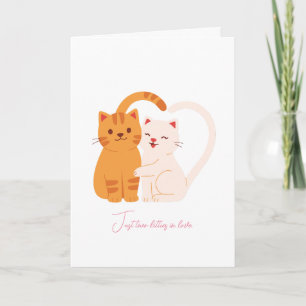 Carte Juste deux chatons amoureux pour la Saint-Valentin