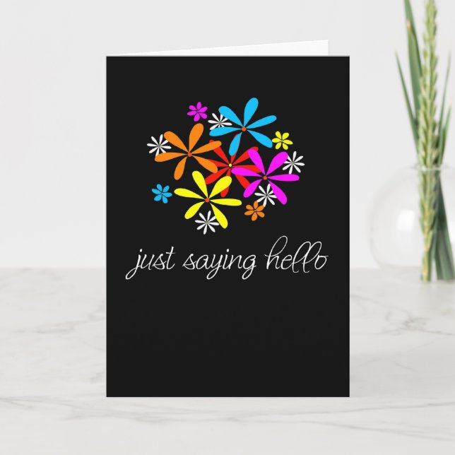 Carte Juste dire bonjour (Devant)
